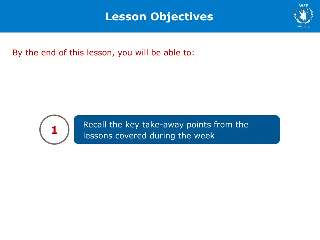 lesson objectives