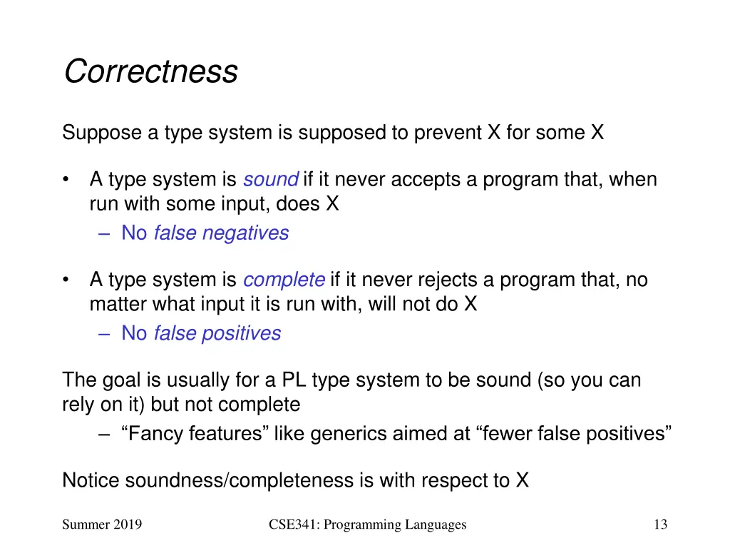 correctness