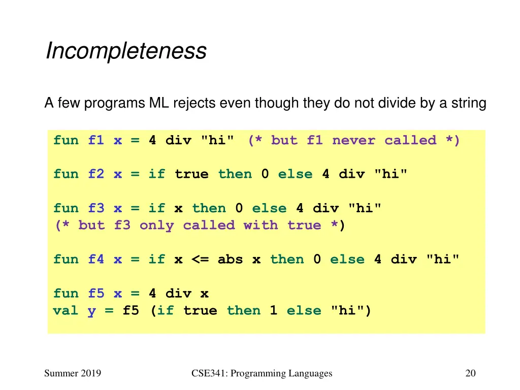 incompleteness