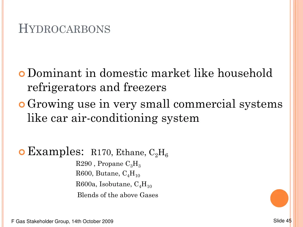 h ydrocarbons