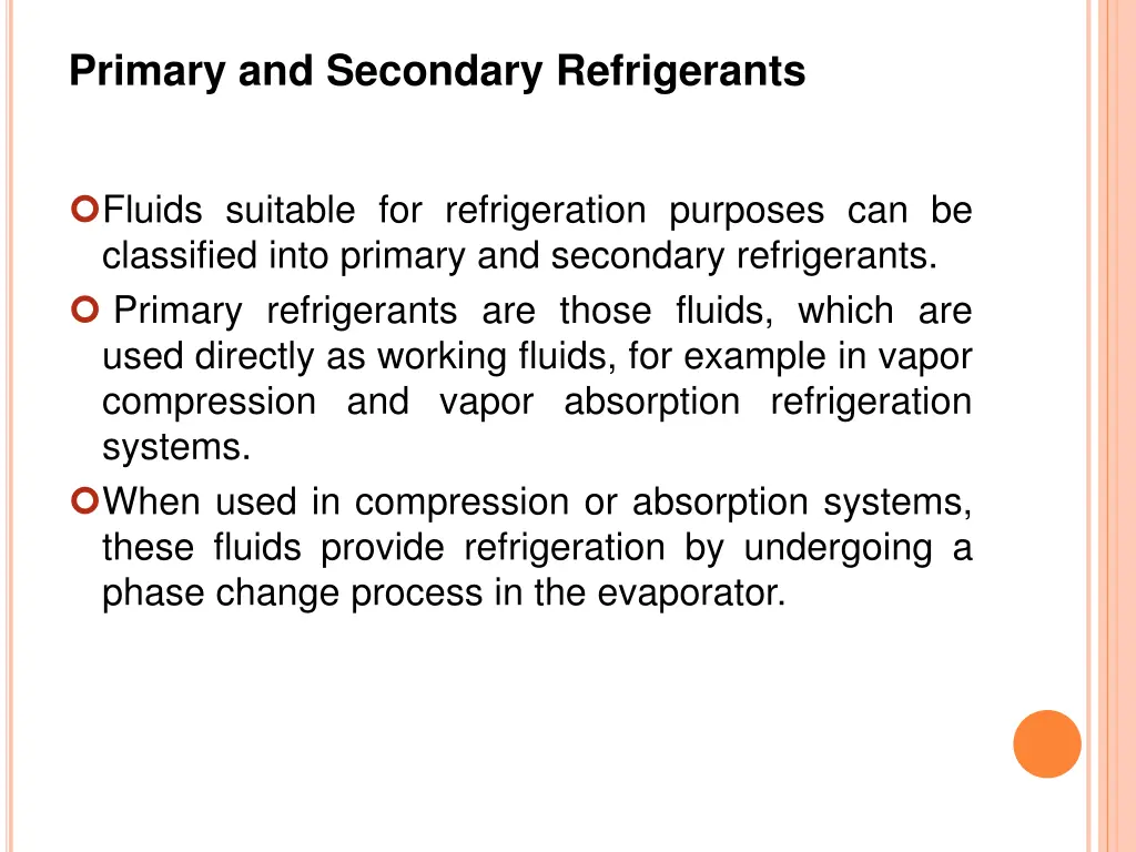 primary and secondary refrigerants