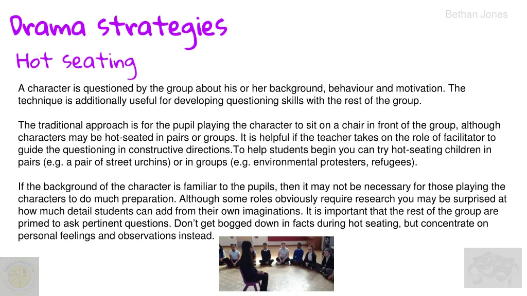 drama strategies hot seating