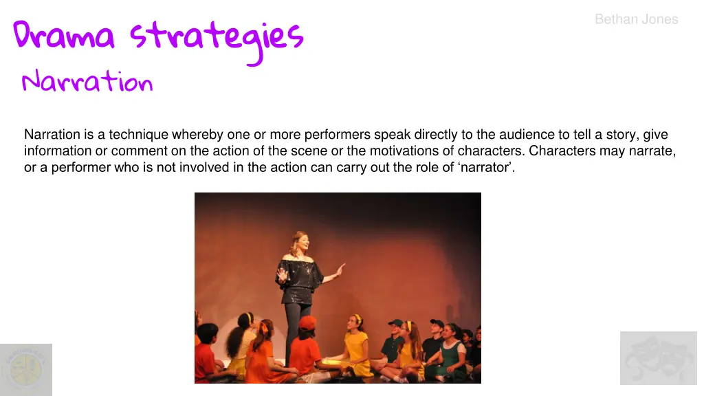 drama strategies narration