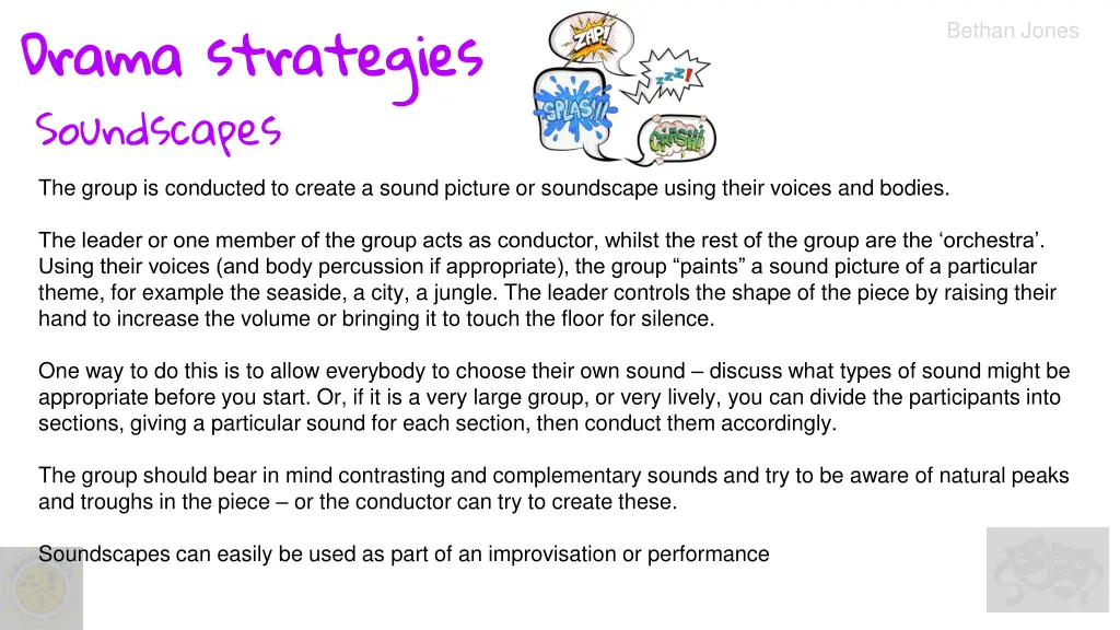 drama strategies soundscapes