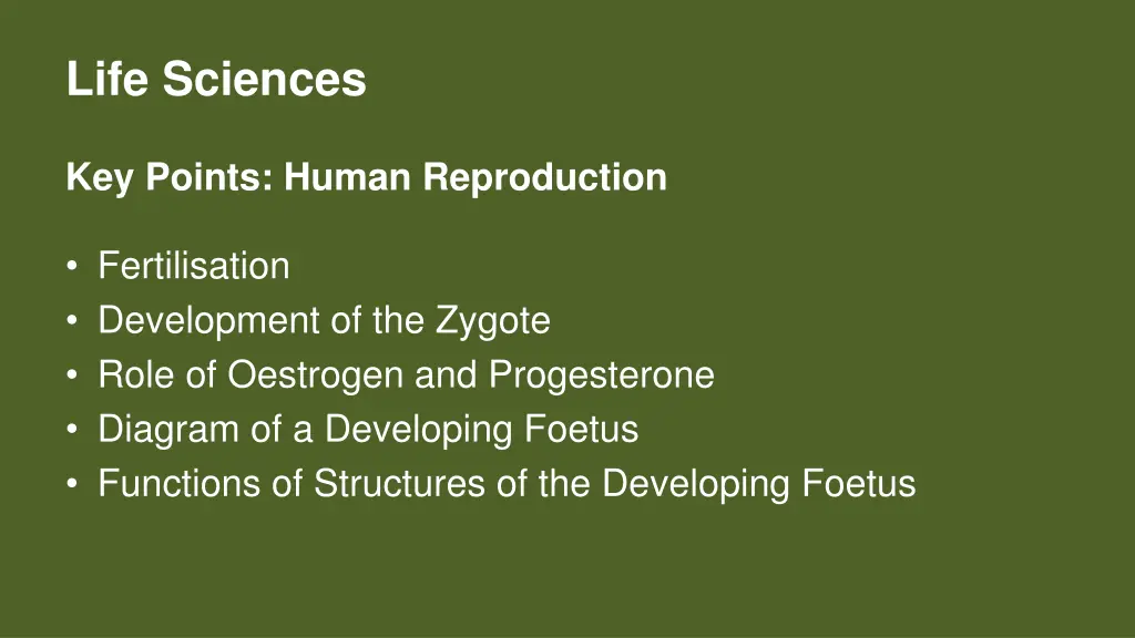 life sciences 17