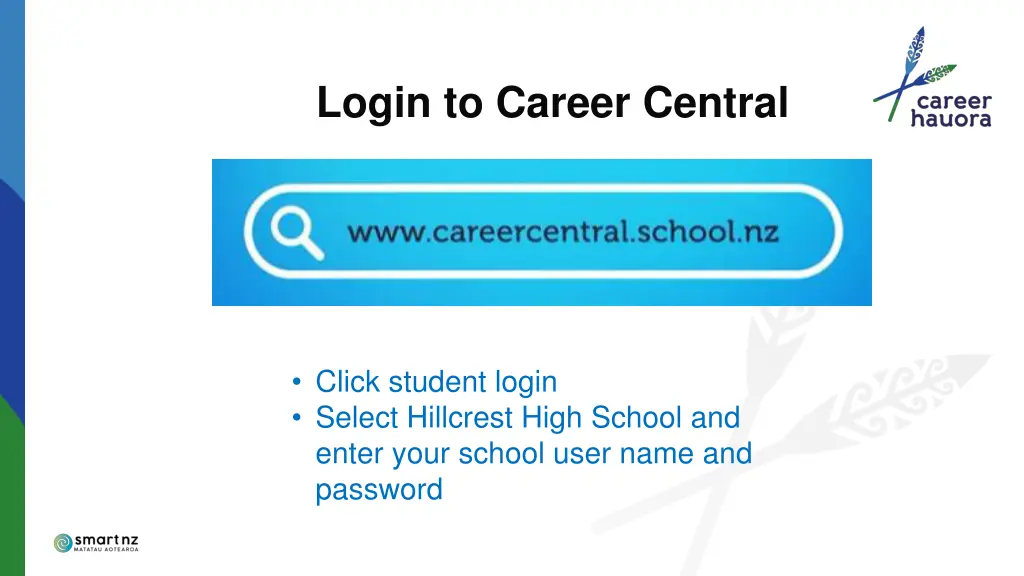 login to career central