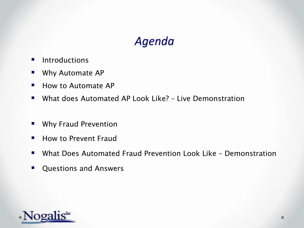 agenda
