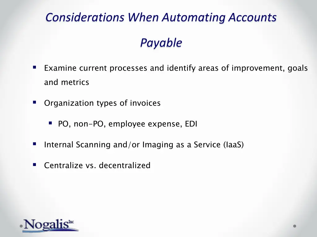 considerations when automating accounts
