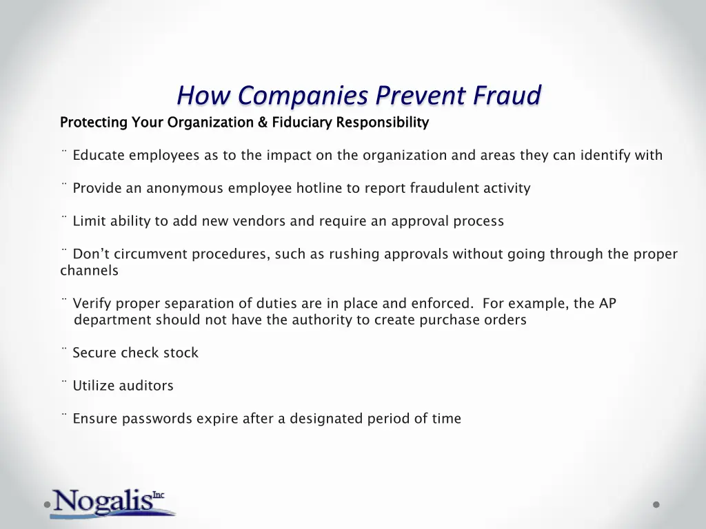 how companies prevent fraud protecting your