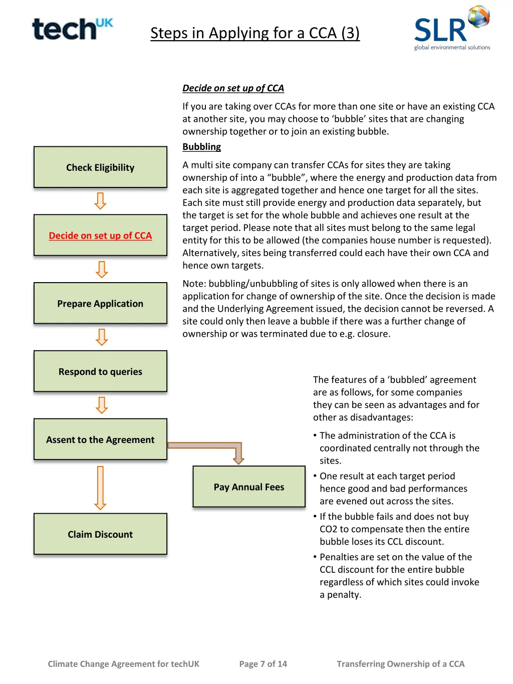 steps in applying for a cca 3