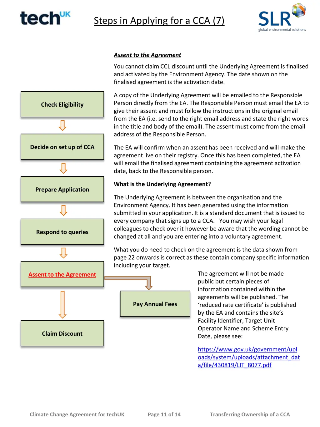 steps in applying for a cca 7