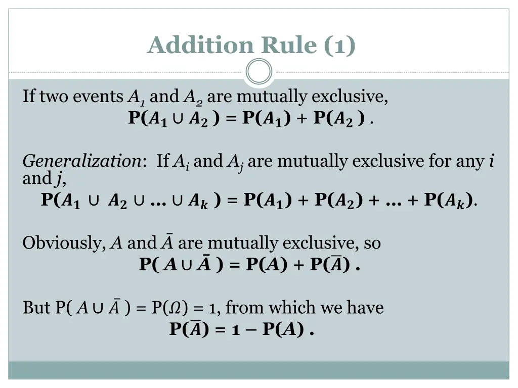 addition rule 1