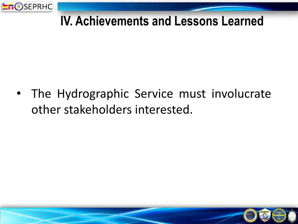 iv achievements and lessons learned