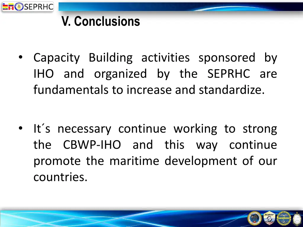 v conclusions