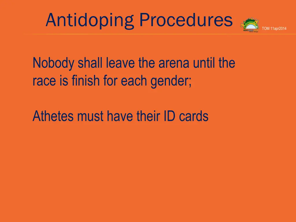 antidoping procedures