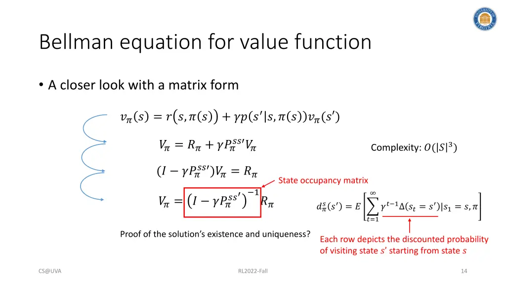 bellman equation for value function 3