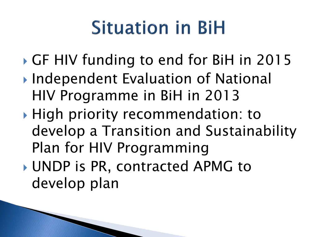 gf hiv funding to end for bih in 2015 independent