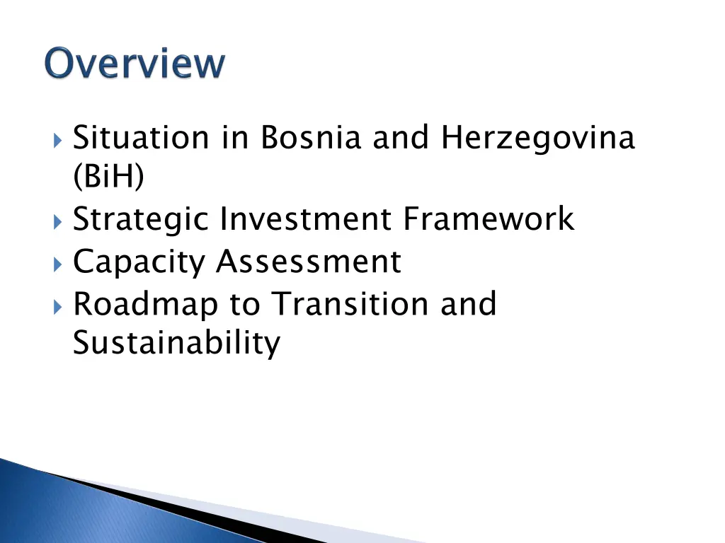 situation in bosnia and herzegovina bih strategic