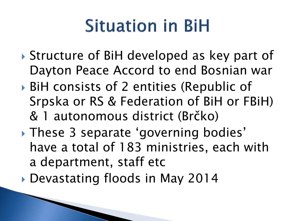 structure of bih developed as key part of dayton