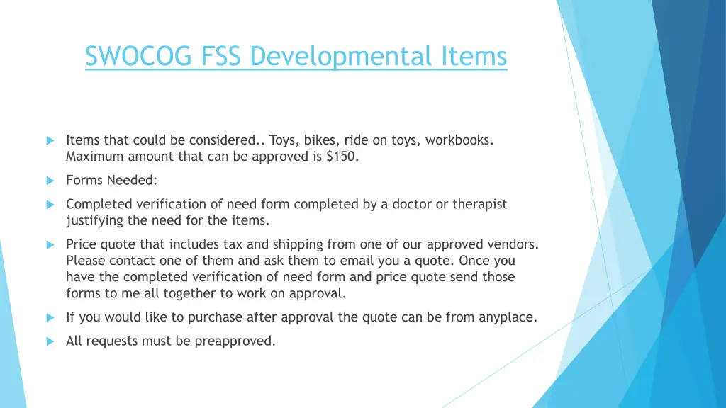swocog fss developmental items