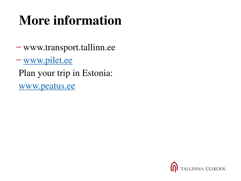 more information