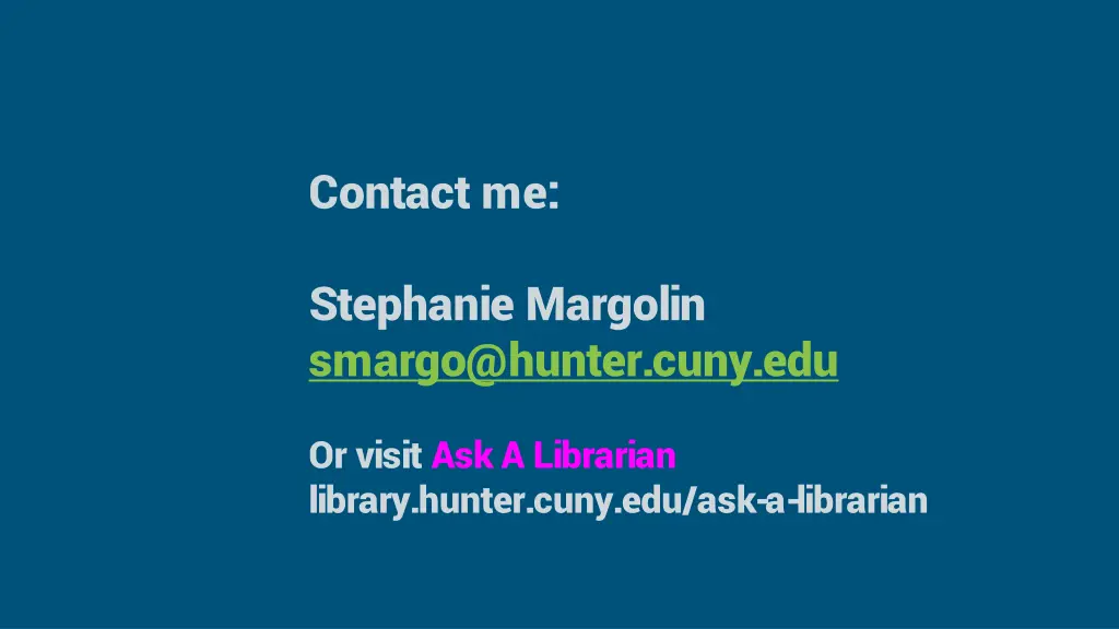contact me