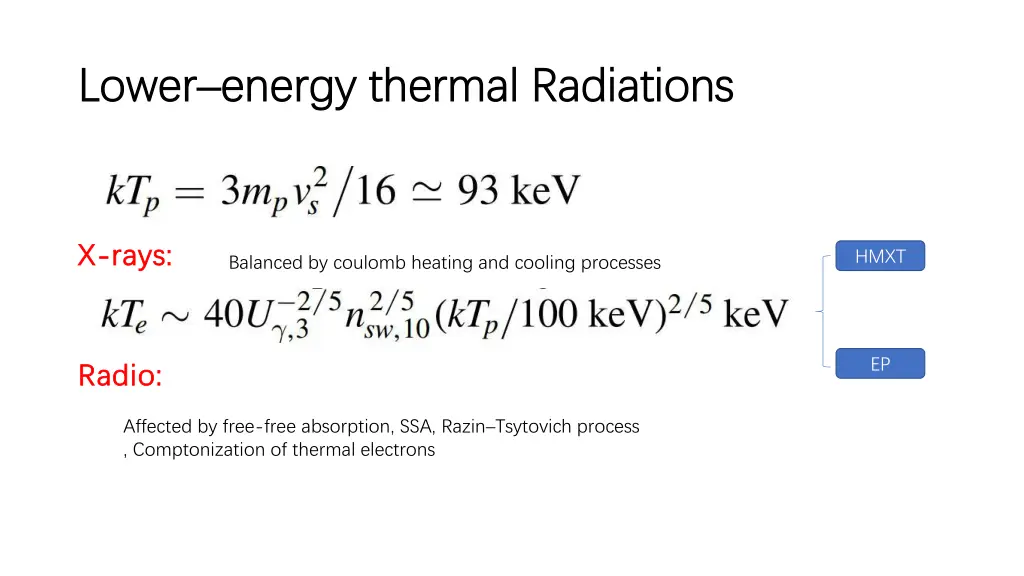 lower lower energy thermal radiations energy