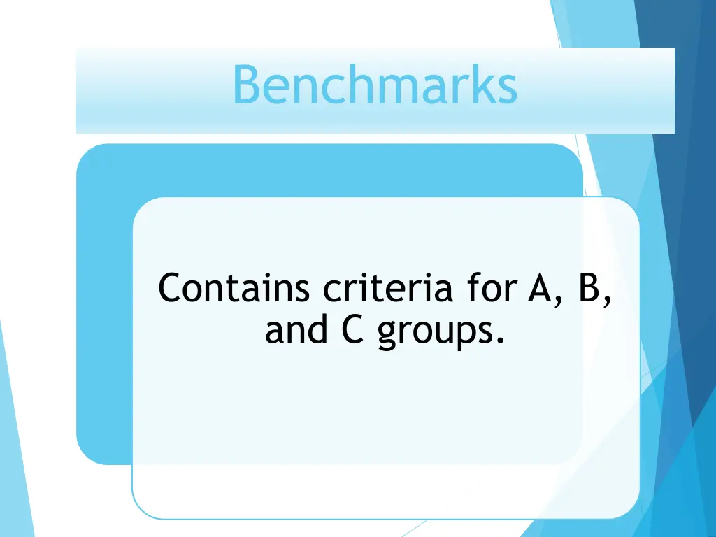 benchmarks