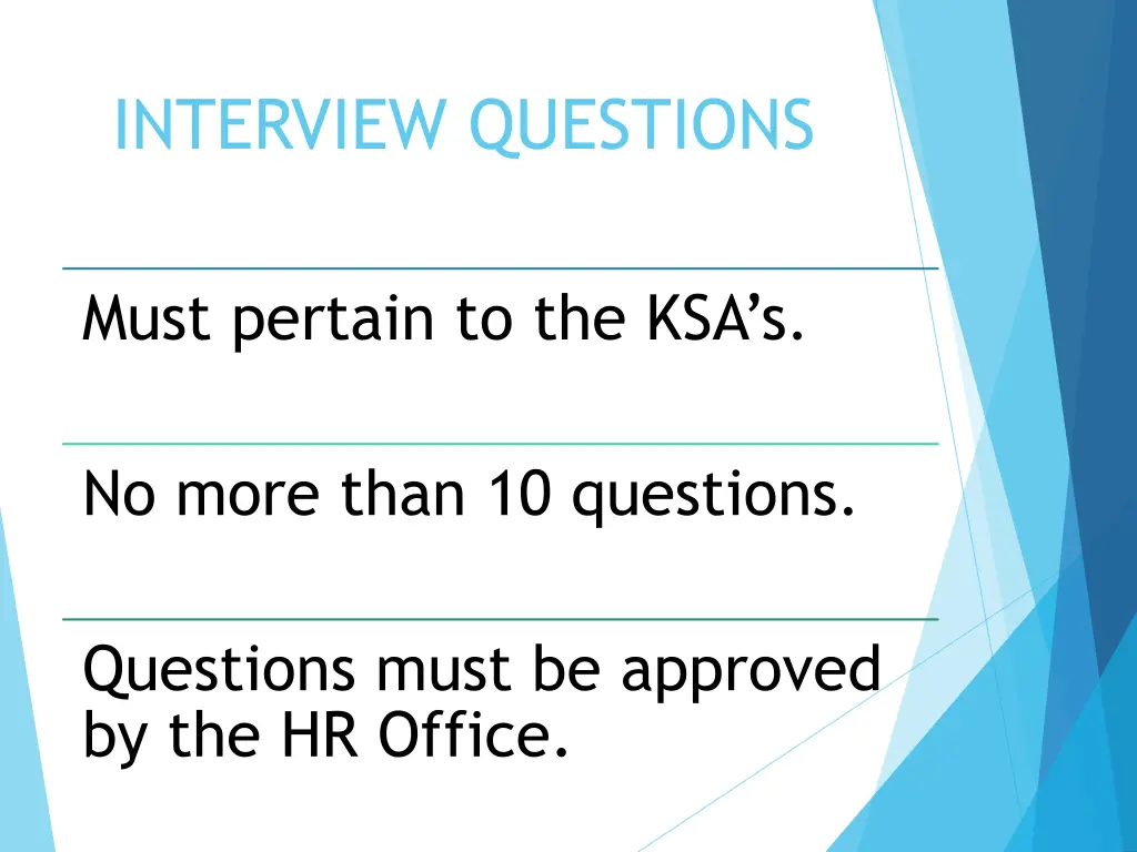 interview questions