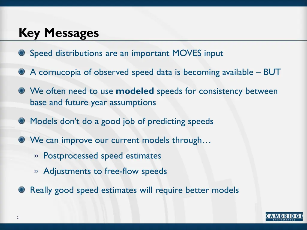 key messages