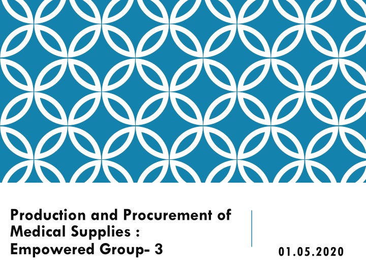 production and procurement of medical supplies