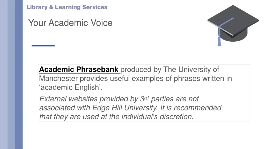 your academic voice