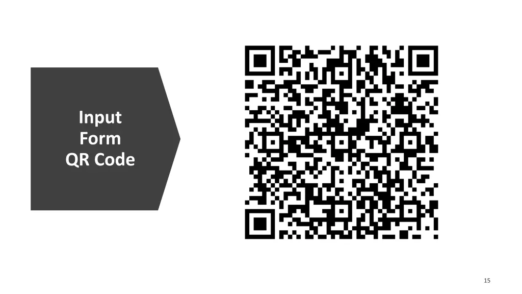 input form qr code