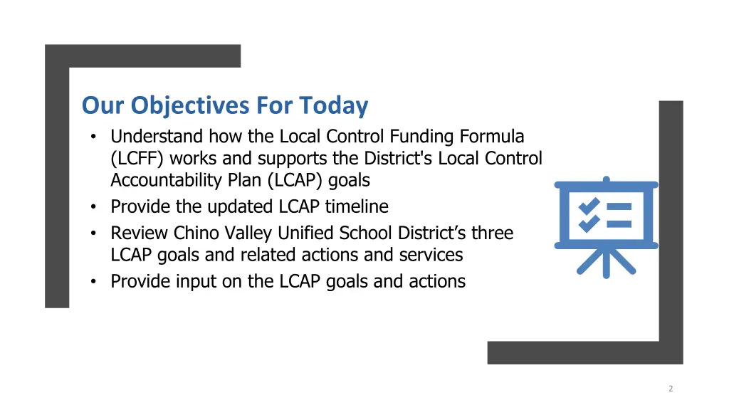 our objectives for today understand how the local