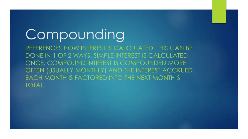 compounding references how interest is calculated