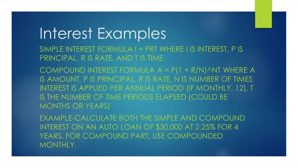 interest examples simple interest formula