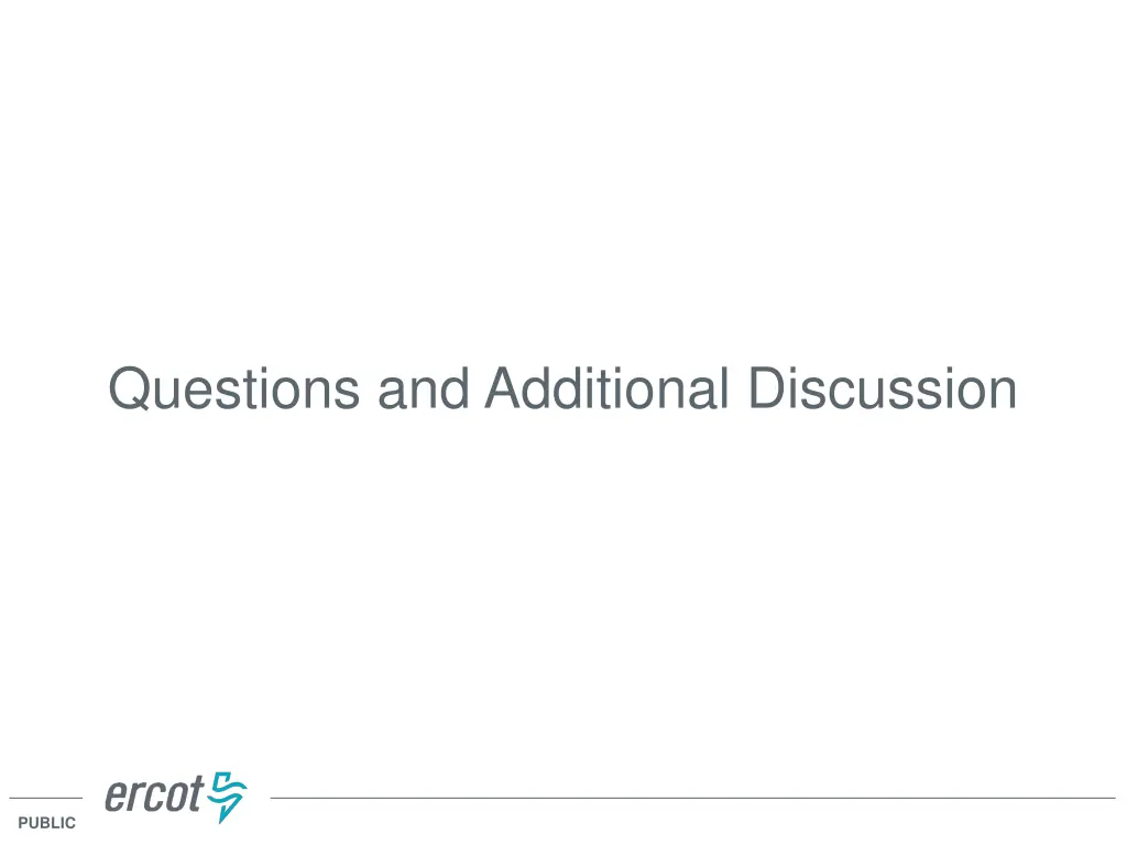 questions and additional discussion