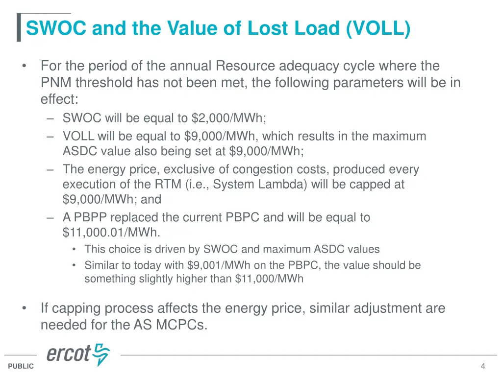 swoc and the value of lost load voll
