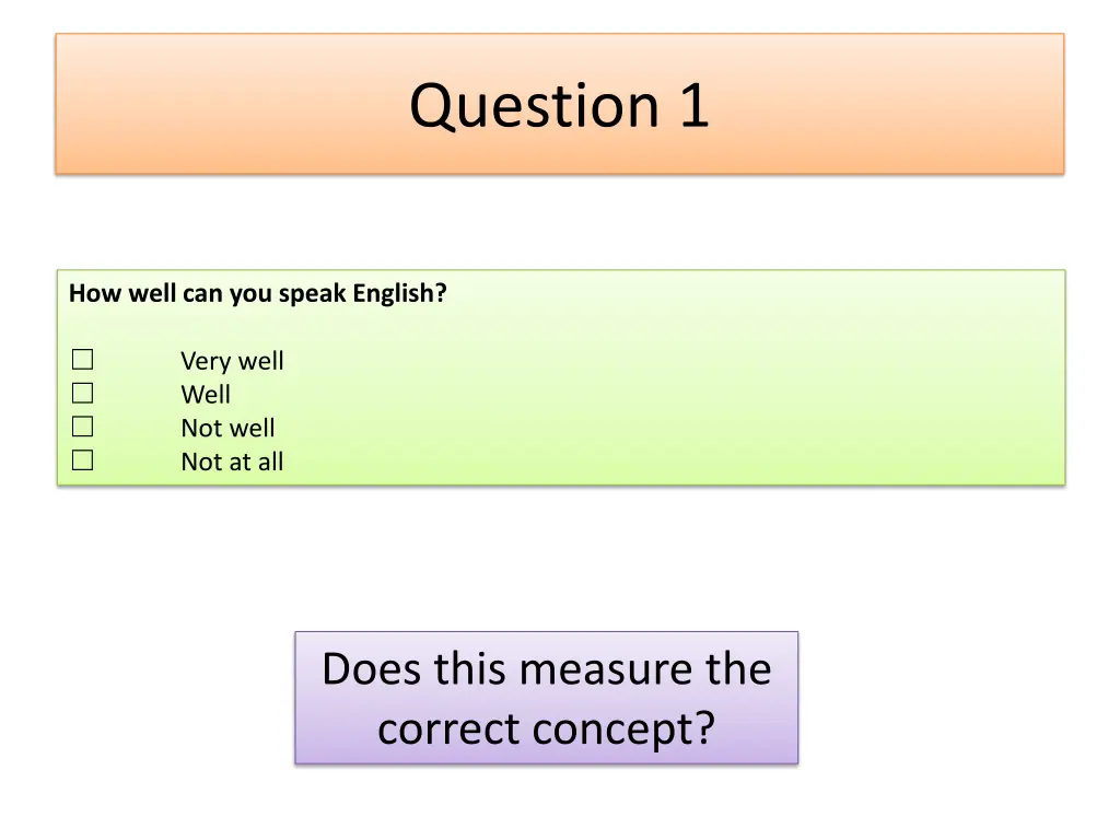 question 1