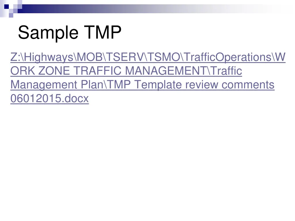 sample tmp