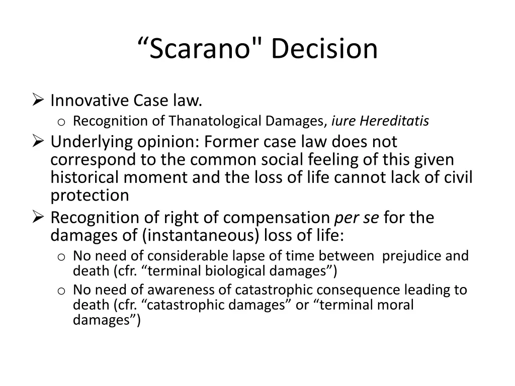 scarano decision