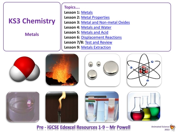 topics lesson 1 metals lesson 2 metal properties