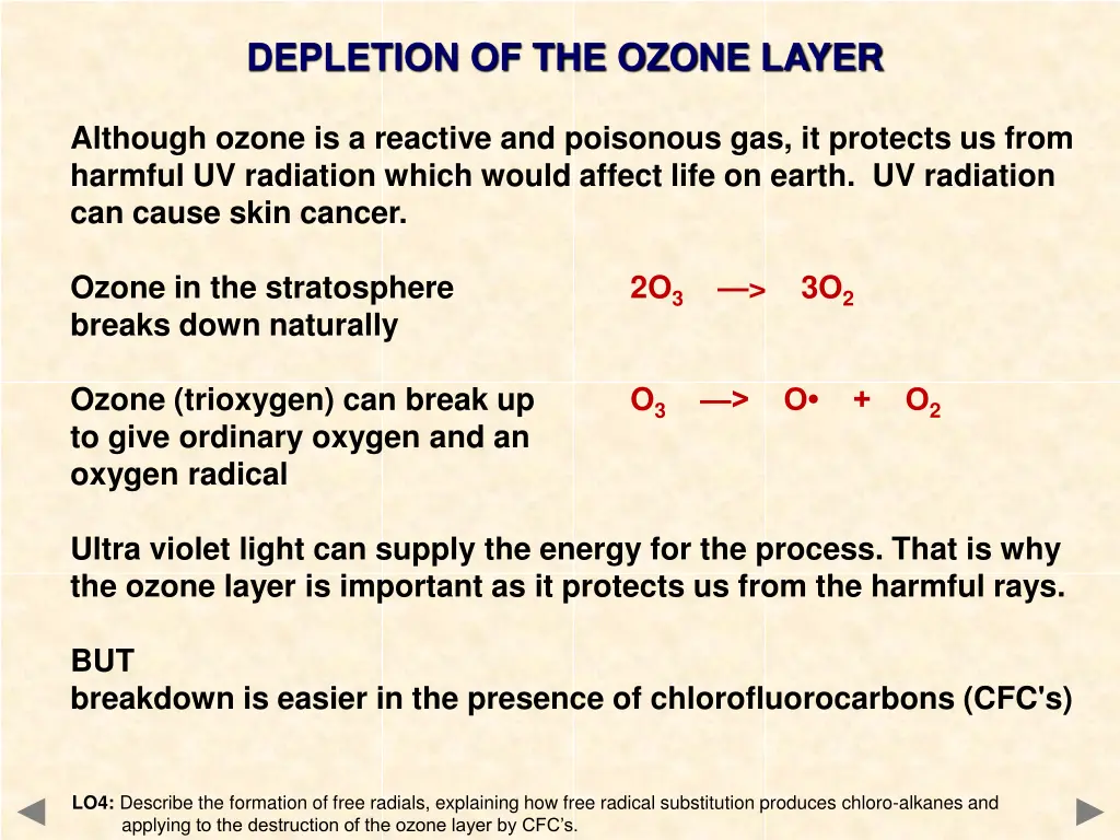 depletion of the ozone layer 3