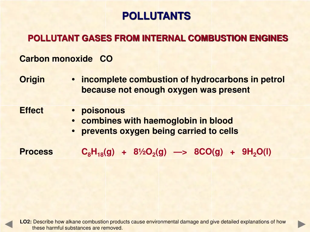 pollutants
