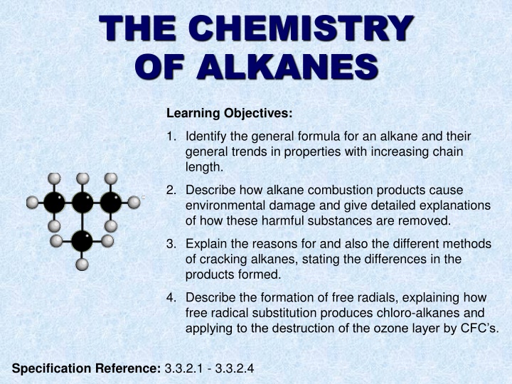 the chemistry of alkanes