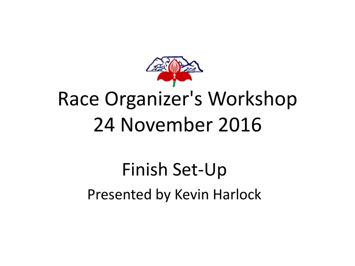 race organizer s workshop 24 november 2016