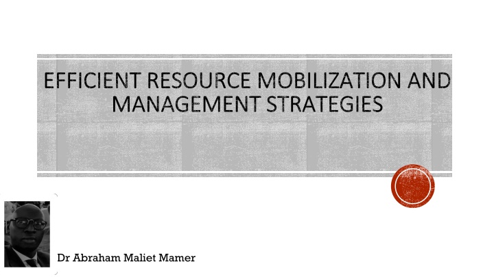 efficient resource mobilization and efficient