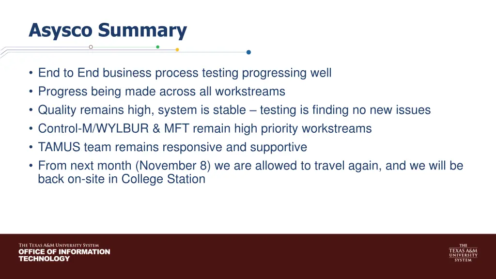 asysco summary