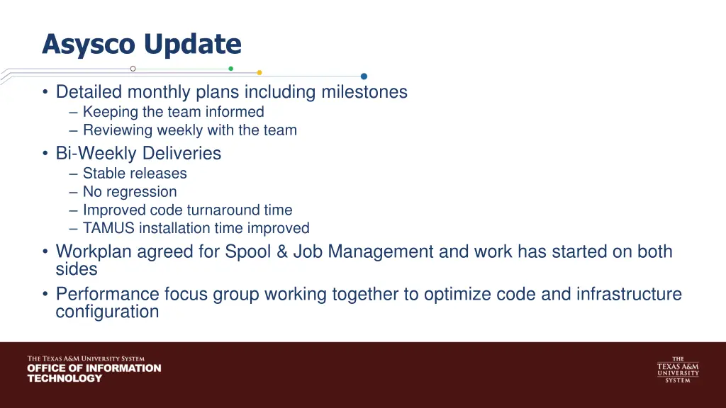 asysco update 1
