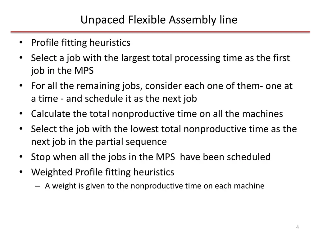 unpaced flexible assembly line 1